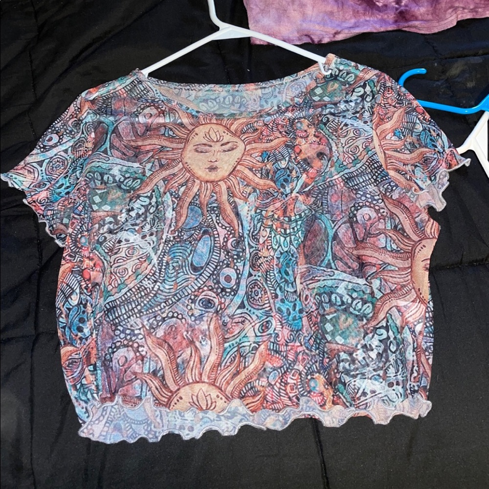 SHEIN see-through crop top. Size Large. No damage.